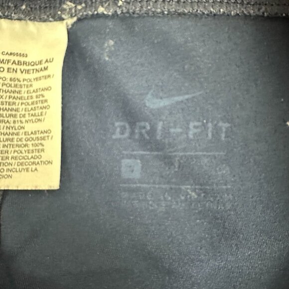Nike Womens Dri-FIT Navy Blue Athletic Leggings Size S - Picture 5 of 8